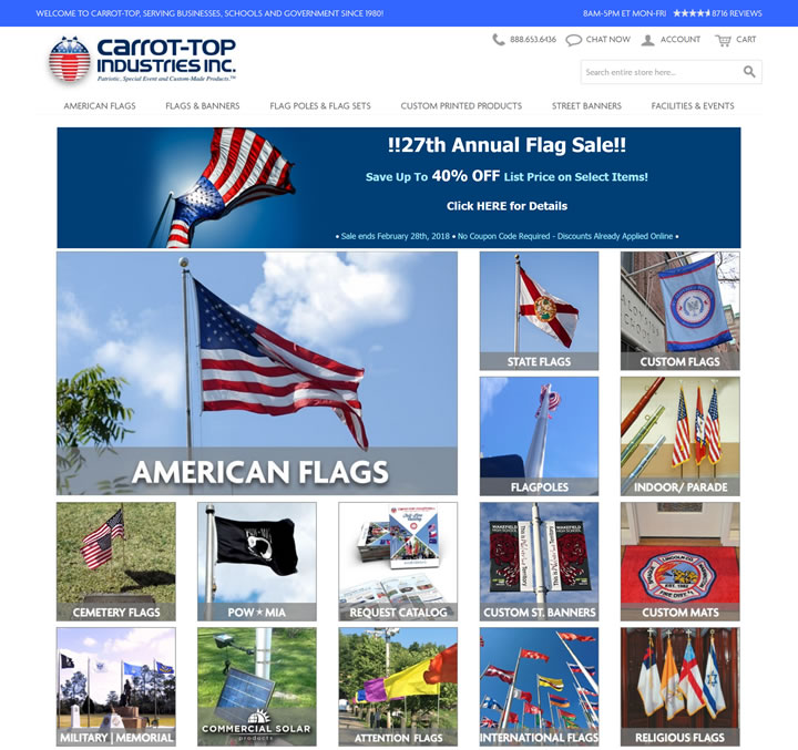 美国最大的旗帜经销商:carrot-top阅读(2058)