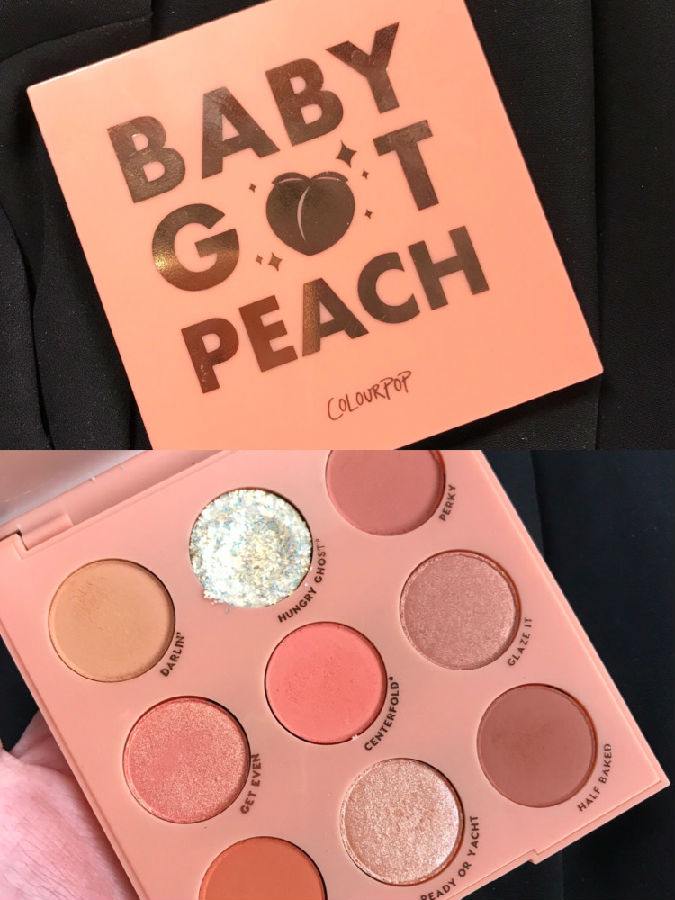 卡乐泡泡colourpop baby got peach桃子盘试色测评最新