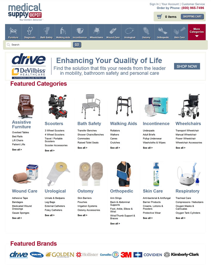 美国医疗用品、医疗设备和家庭保健用品商店：Medical Supply Depot_北美洲购物网站_折扣快报_返券网