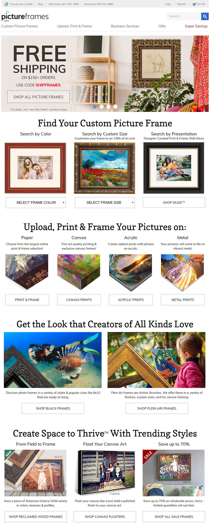 购买美国制造的相框和画框架：Picture Frames_北美洲购物网站_折扣快报_返券网